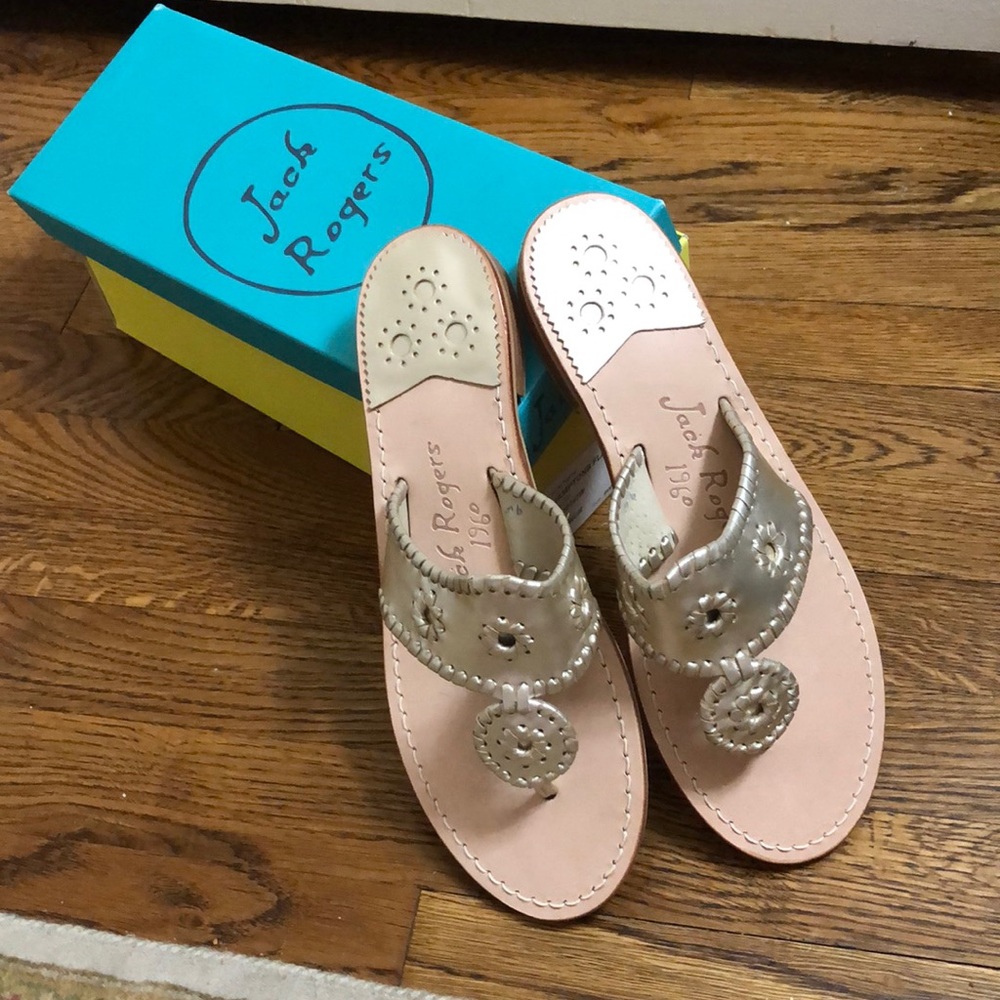 Brand new Jack Rodgers Hamptons Flats Wide
